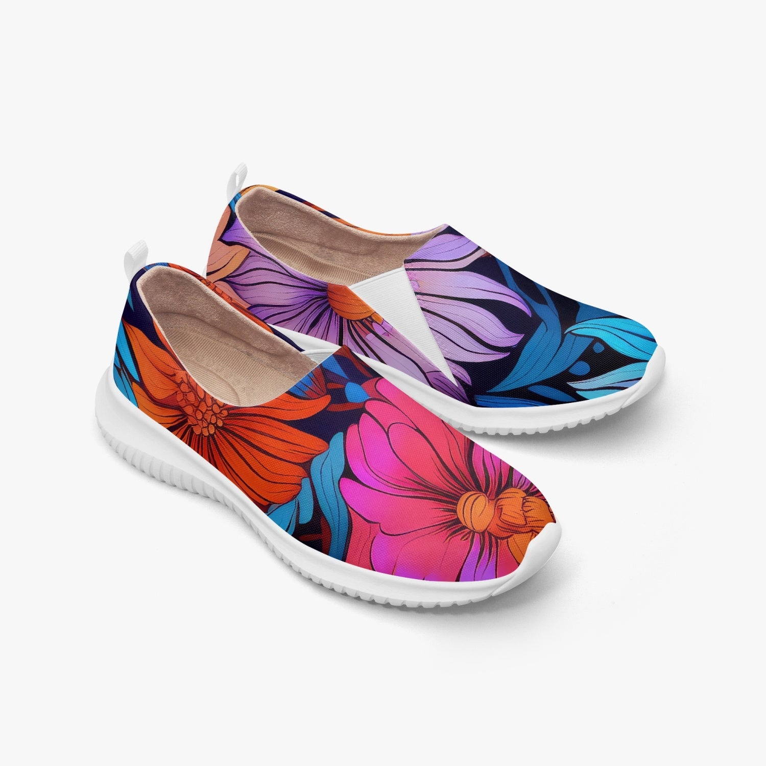 Floral Bloom Slip-Ons