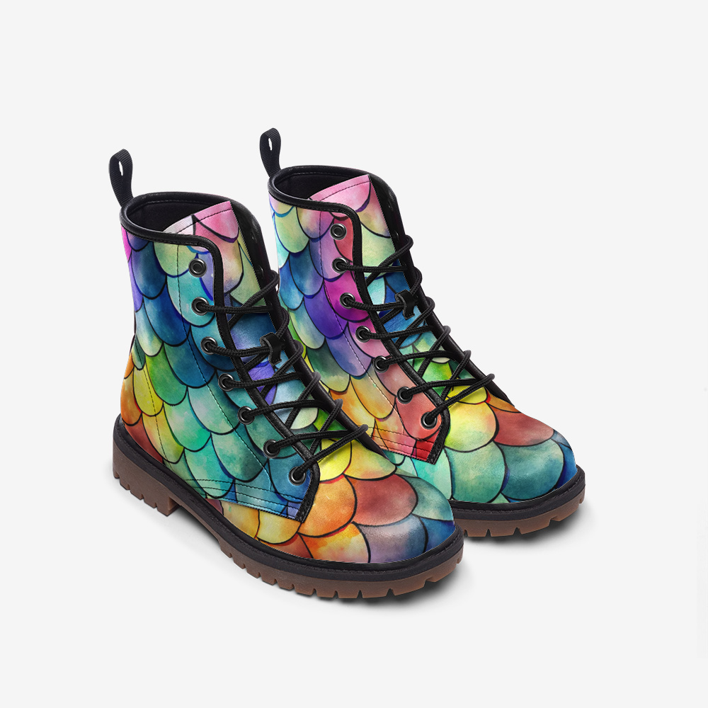 Kaleidoscopic Dragon Classic Boots